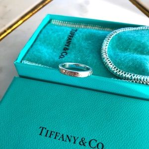 Tiffany & Co I Love You Sterling Silver Band Ring